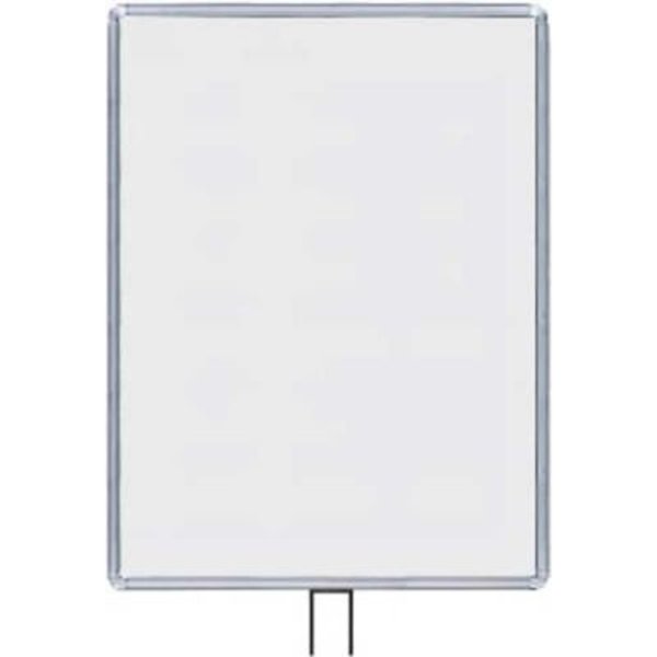 Lavi Industries , Vertical Fixed Sign Frame, , 22" x 28", For 13' Posts, Chrome 50-1136F12V/CL